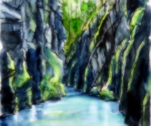 Gorges eau turquoise